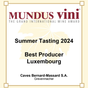 Bernard-Massard Awarded Best Producer Luxembourg by Mundus Vini